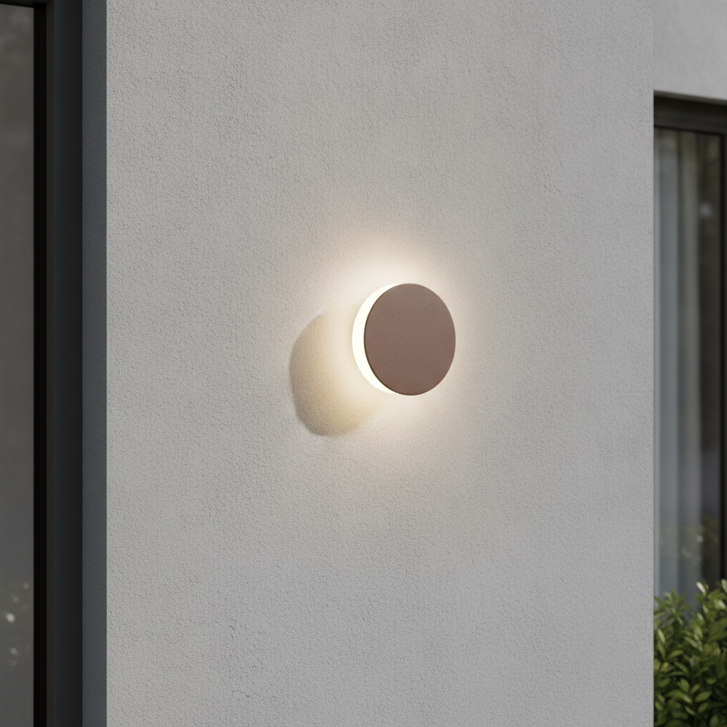 Lyora Design wandlampGong roestbruin - 9923441
