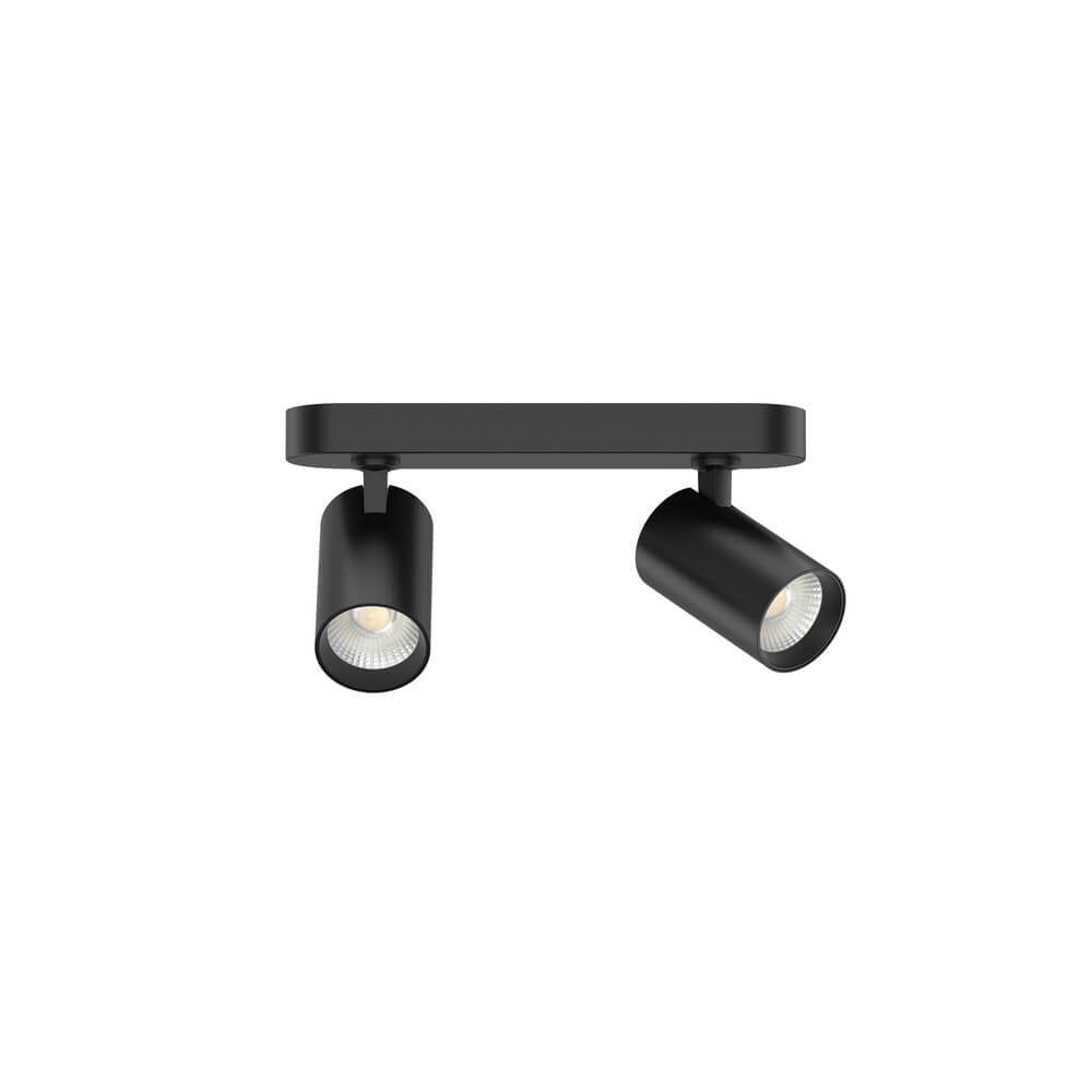 Lyora Led opbouwspotTevo dubbel - zwart - 2700K - 107116
