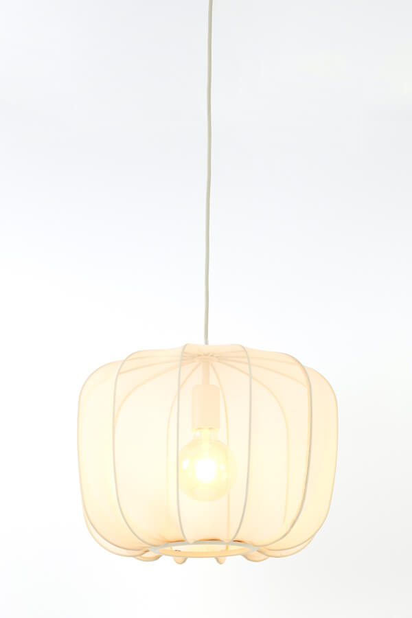 Light & Living Japandi hanglamp Plumeria crème Ø 40cm - 2963327
