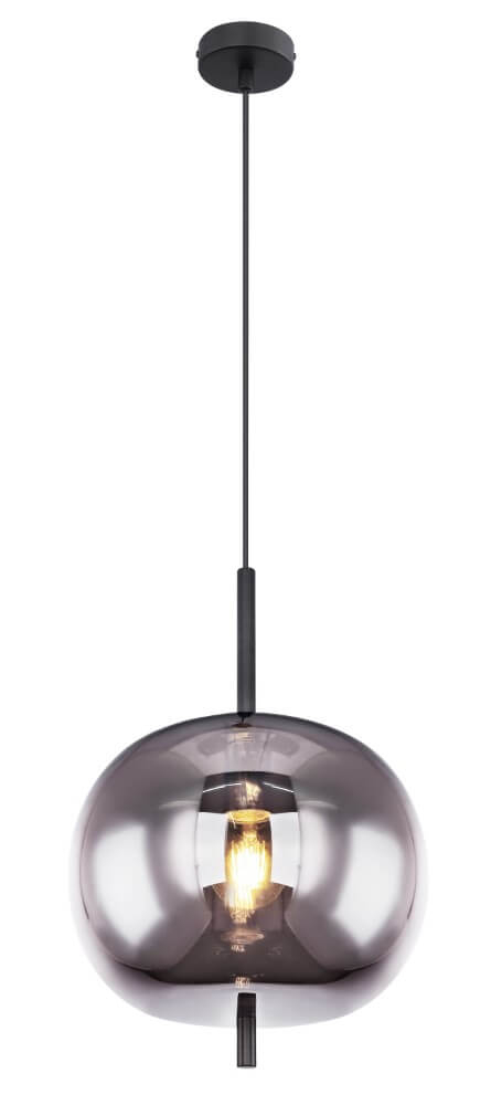 Globo Hanglamp Blacky zwart 1-lichts rond - 15345H1