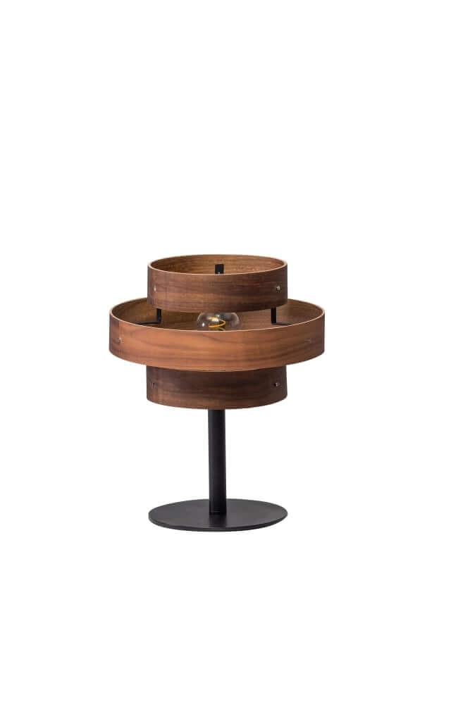 ETH Tafellamp Walnut walnoot bruin Ø 31cm - 05-TL3340-30