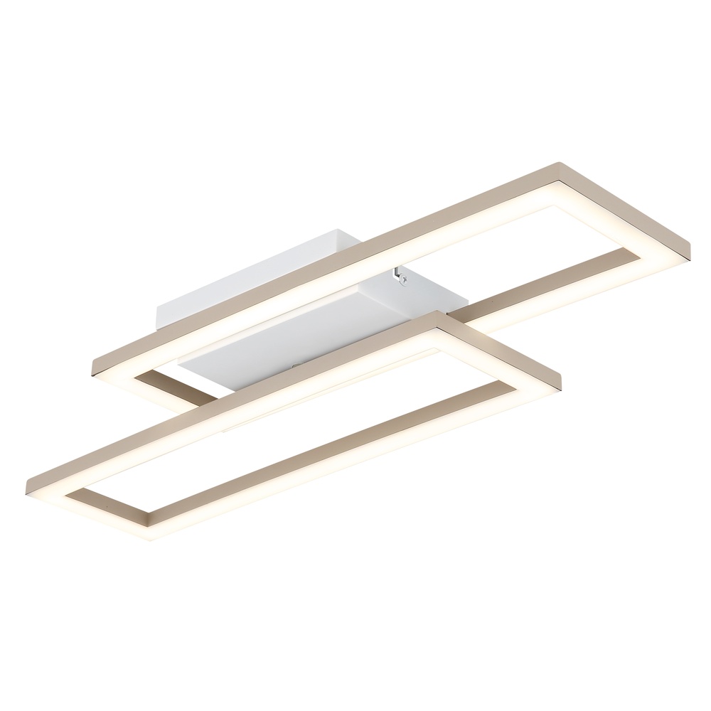 Globo Moderne plafondlamp Wilton zand bruin 15,5cm - 67381-16