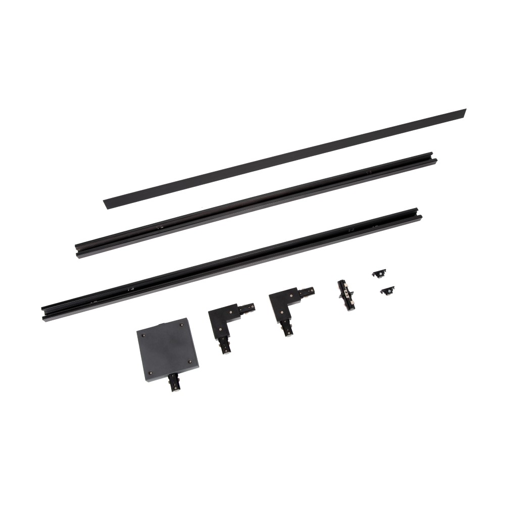Lucide Starterset railverlichting Track 1-fase zwart - 09950/00/30