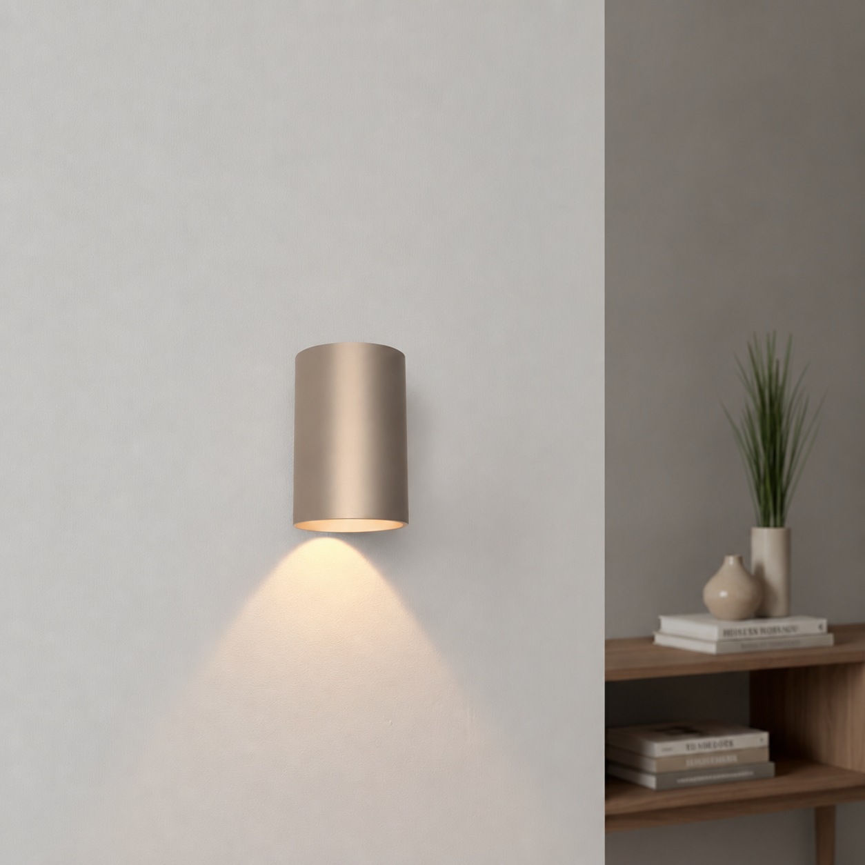 Artdelight Design wandlamp Brody1 champagne - WL BRODY1 CP