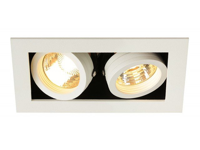 SLV Inbouwspot Kadux 2 GU10 9cm wit - 115521