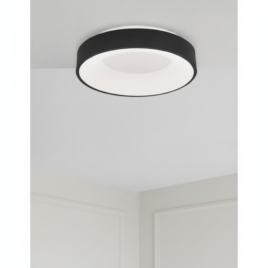 Lyora PlafondlampRando Thin zwart Ø 38cm - 9353831