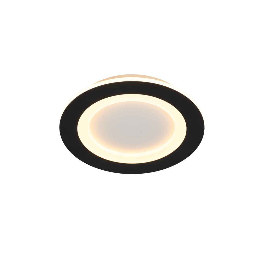 Searchlight PlafonniereRingo Ø 39cm zwart - 44713BK