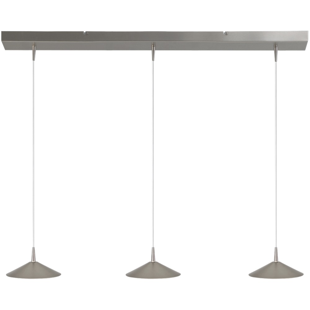 Masterlight 3-lichts hanglamp Ceppo nikkel Ø 18cm - 2151-37-37-100-3-18