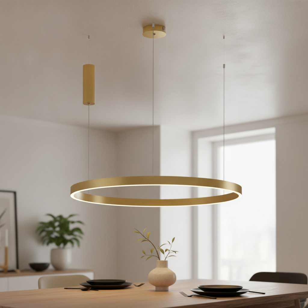 Lyora Gouden hanglamp Elowen design Ø 98cm - 110237