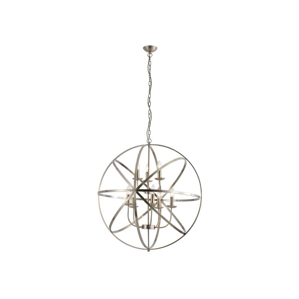 Searchlight Antieke hanglampOrbit 8-lichts goud - 2478-8AB