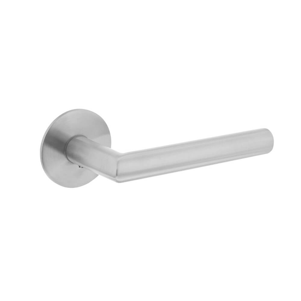 Intersteel DeurklinkHoek 90 rond magneet rozet RVS - 0035.184002