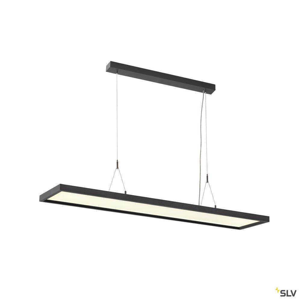 SLV Led kantoor hanglampWorklight Dali 57w - 4000K - 120cm zwart - 1005395