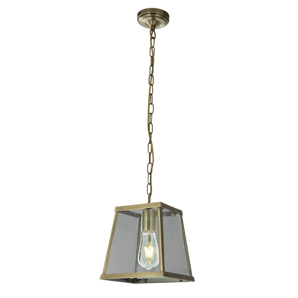 Searchlight Landelijke hanglamp Voyager 20cm antiek brons - 4614AB