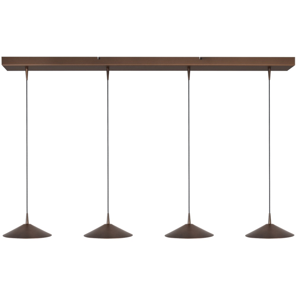 Masterlight 4-lichts hanglamp Ceppo cacao bruin Ø 22cm - 2151-15-15-130-4-22