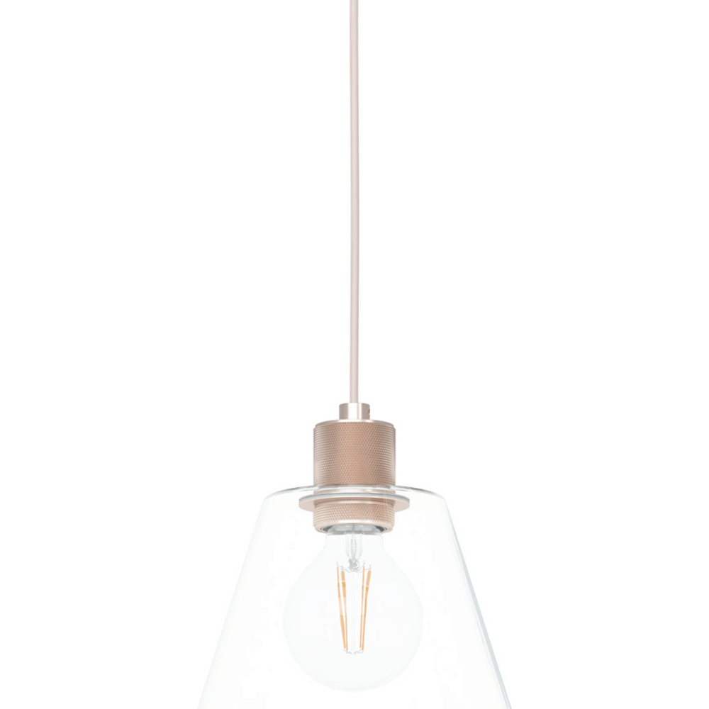 Eglo Glazen hanglamp Copley rose goud - 43631