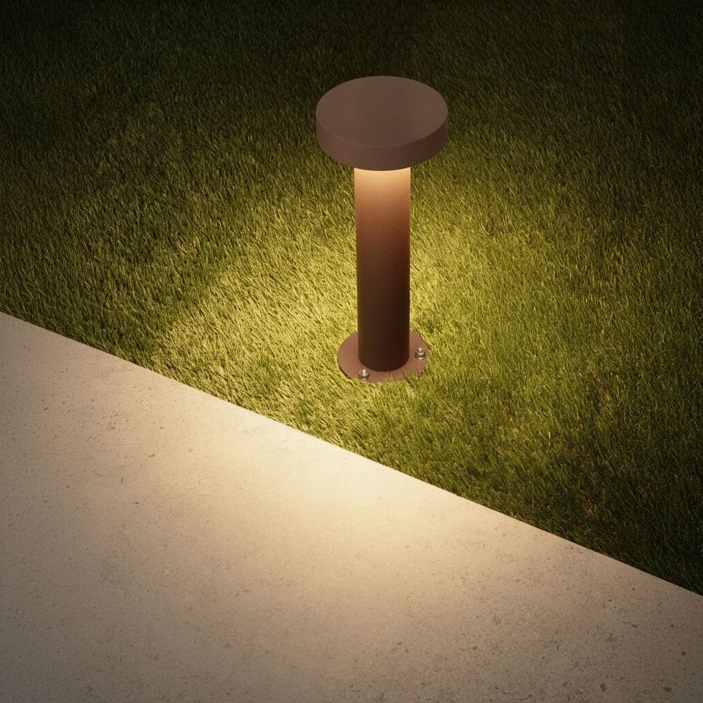 Lyora Desing tuinlampGong roestbruin 30cm - 3000K - 9923447