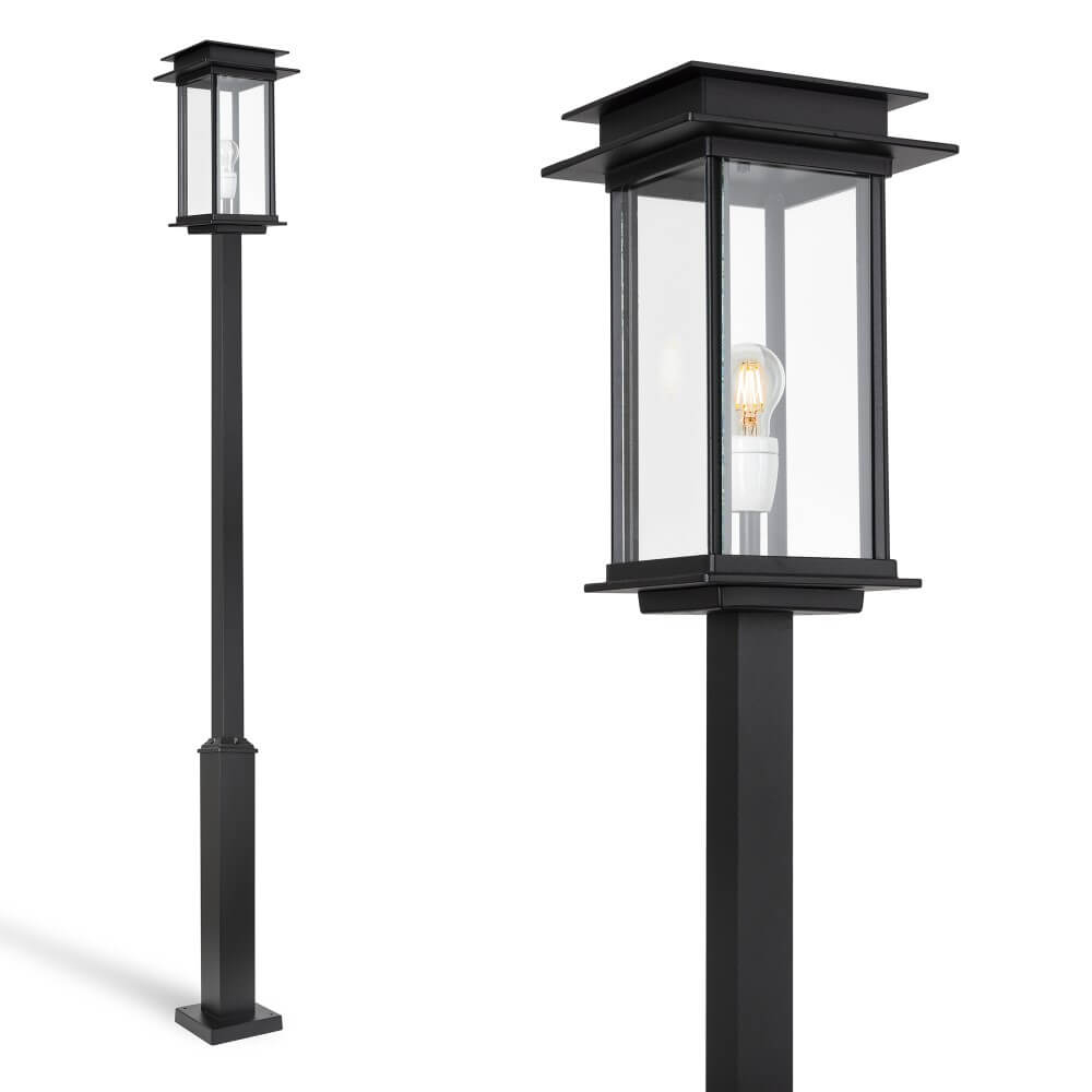 KS Verlichting Zwarte lantaarnPraag 240cm - zwart - 5771