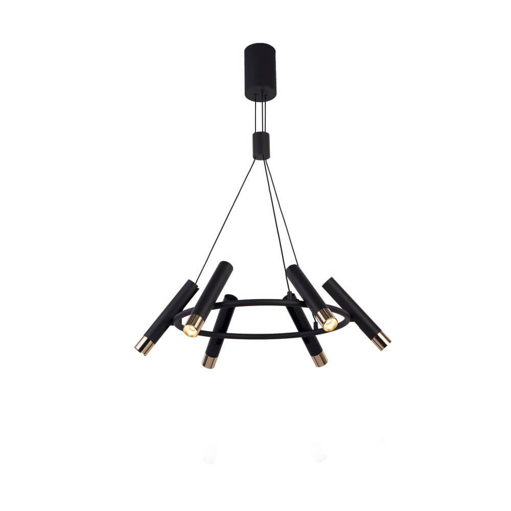 Searchlight Ronde design hanglamp Cylinder - 31651-6BK