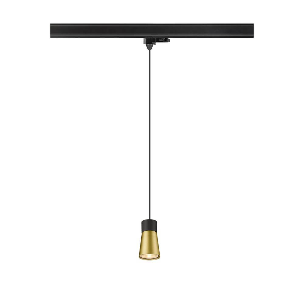 SLV Pendel voor rail Puri 2.0 Cone zwart-goud 3-fase - 1008279