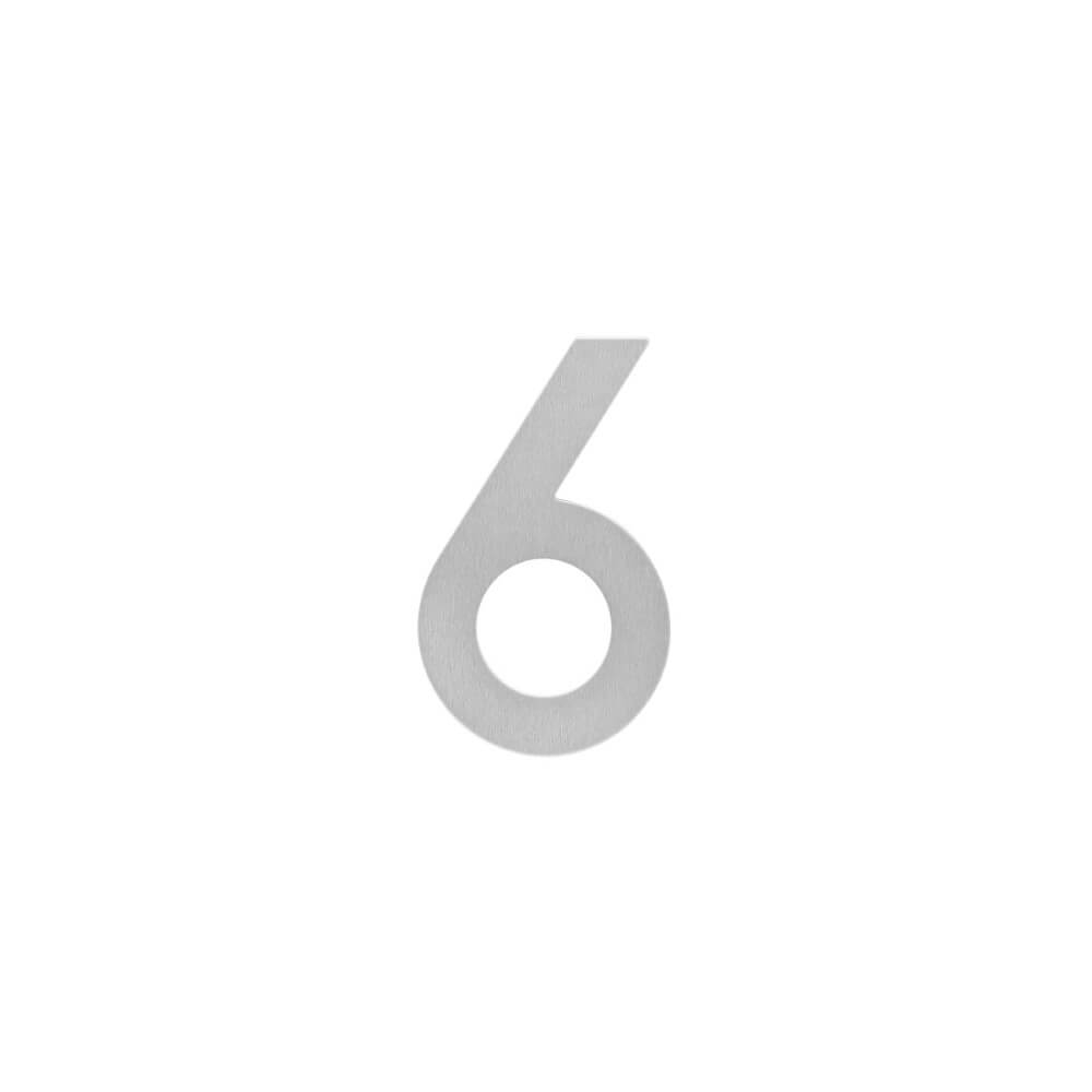 Intersteel Huisnummer 6Numbra 150x2mm RVS - 0035.402076