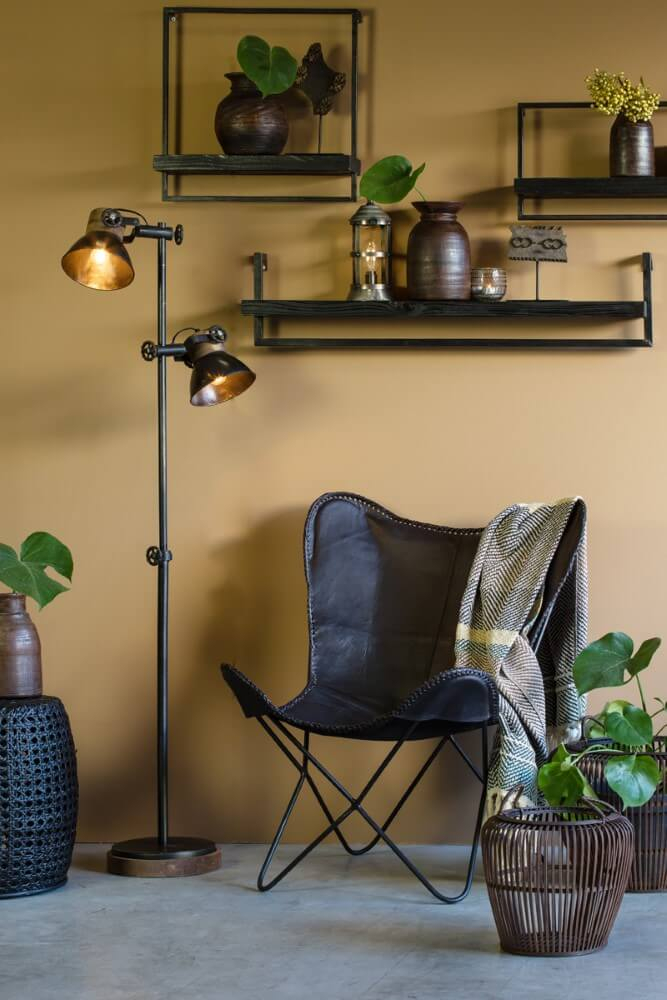 Light & Living Landelijke leeslampJody 2-lichts - 1831016 afbeelding