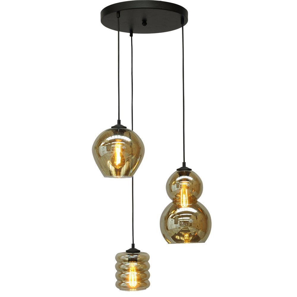 Masterlight Vide hanglamp Quinto 3 Ø 35cm - 2262-05-35-3-05-237