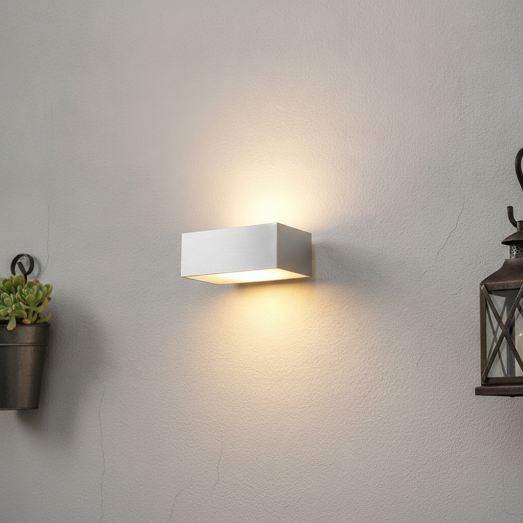 Artdelight Buitenlamp up downEindh 13cm-aluminium - WL EINDH100 ALU LED