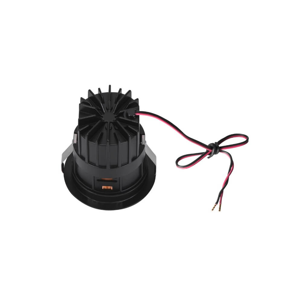 SLV Led inbouwspotHorn zwart met goud - verdiept - 3000K - 1002594