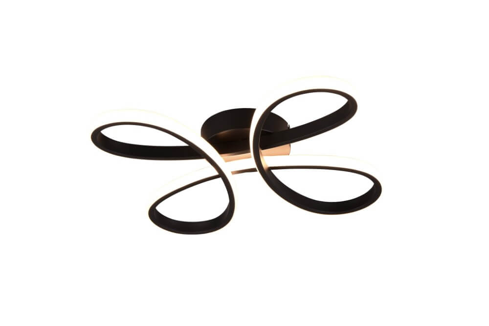 Trio PlafondlampFly design zwart - 645610132