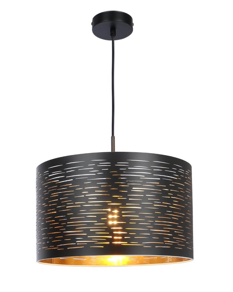 Globo Zwarte hanglamp Tunno Ø 38cm - 15342