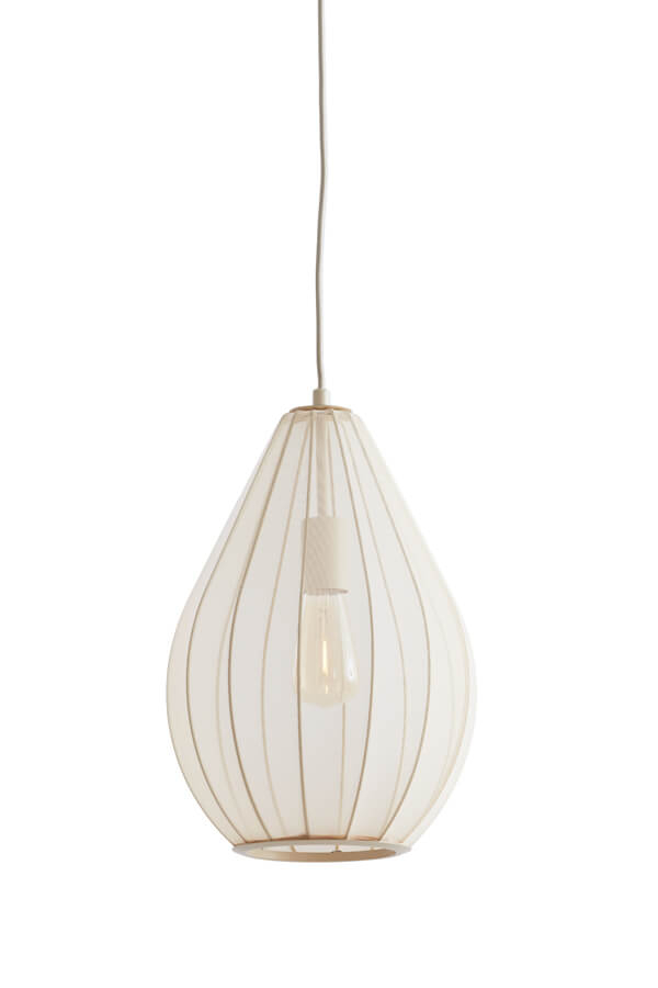 Light & Living Japandi hanglampItela crème Ø 28cm - 2976927 afbeelding