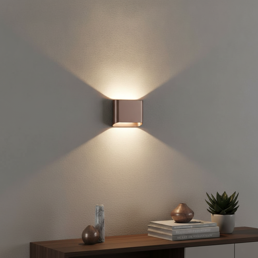 Artdelight WandlampDiaz 1L Brons geborsteld - WL DIAZ-1L BG