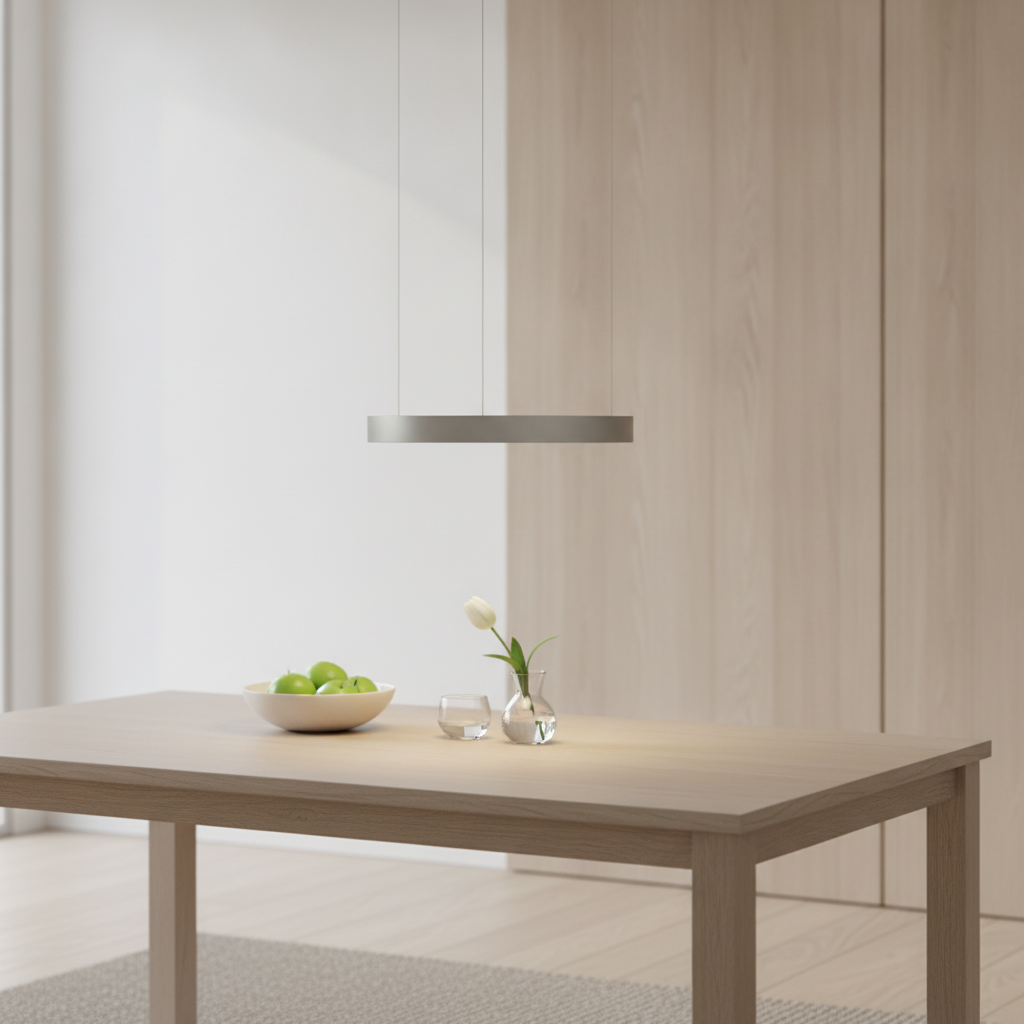 Lyora Ronde hanglamp Perrine zilvergrijs Ø 40cm - 110322