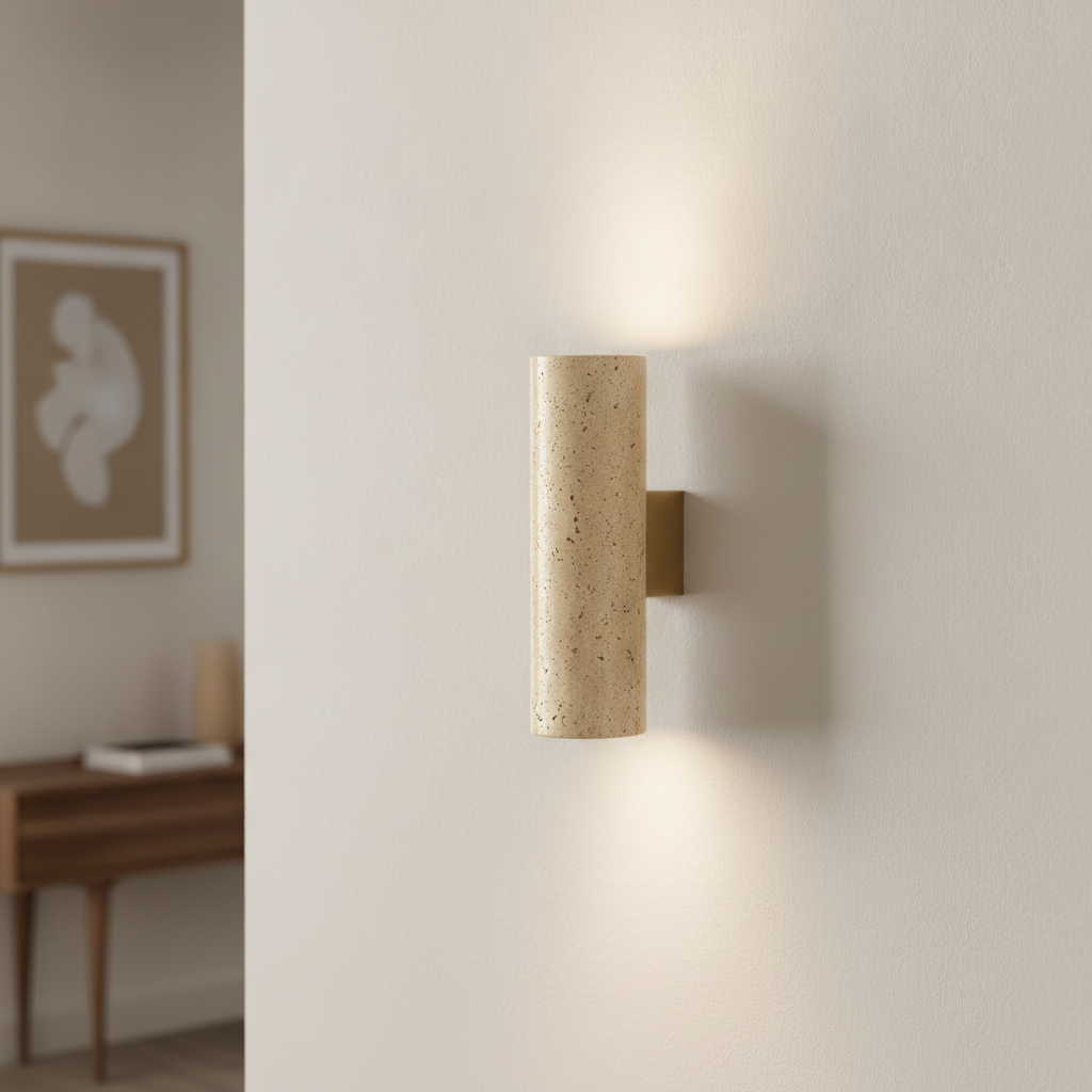 Lyora Design wandlampOlvio zand bruin travertin - 9004014