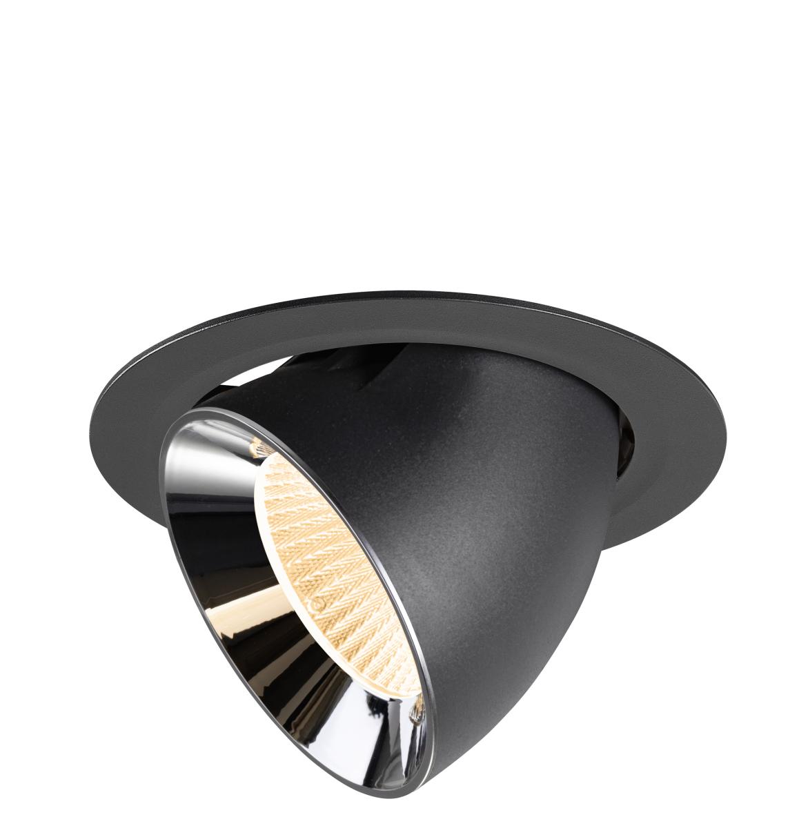 SLV InbouwspotNuminos Gimble XL zwart/chroom 2700K - 40gr - 1009869