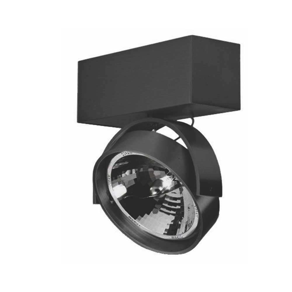 Artdelight 12 volt opbouwspotDutchess Beam zwart - QR 0001 ZW afbeelding