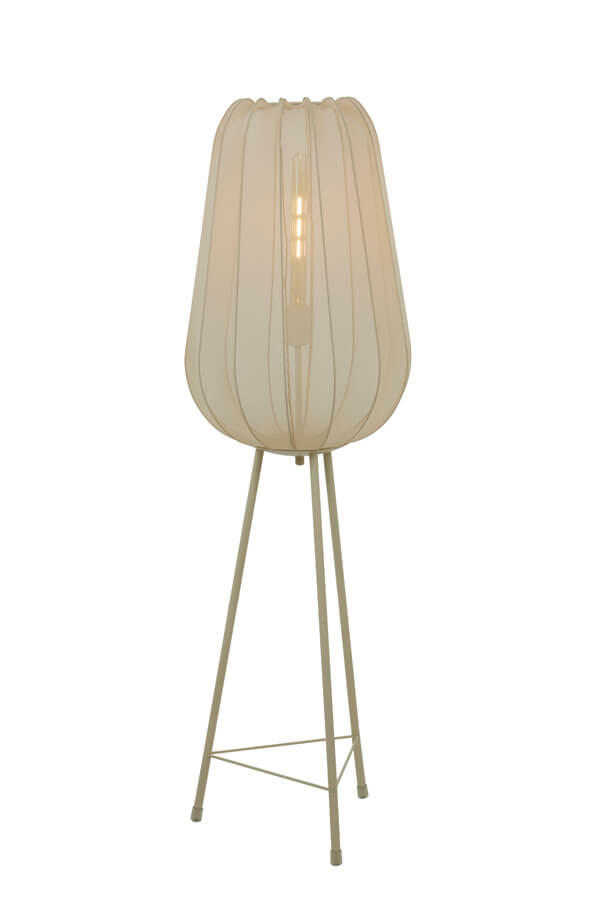 Light & Living Japandi vloerlamp Plumeria crème Ø 42cm - 1735127