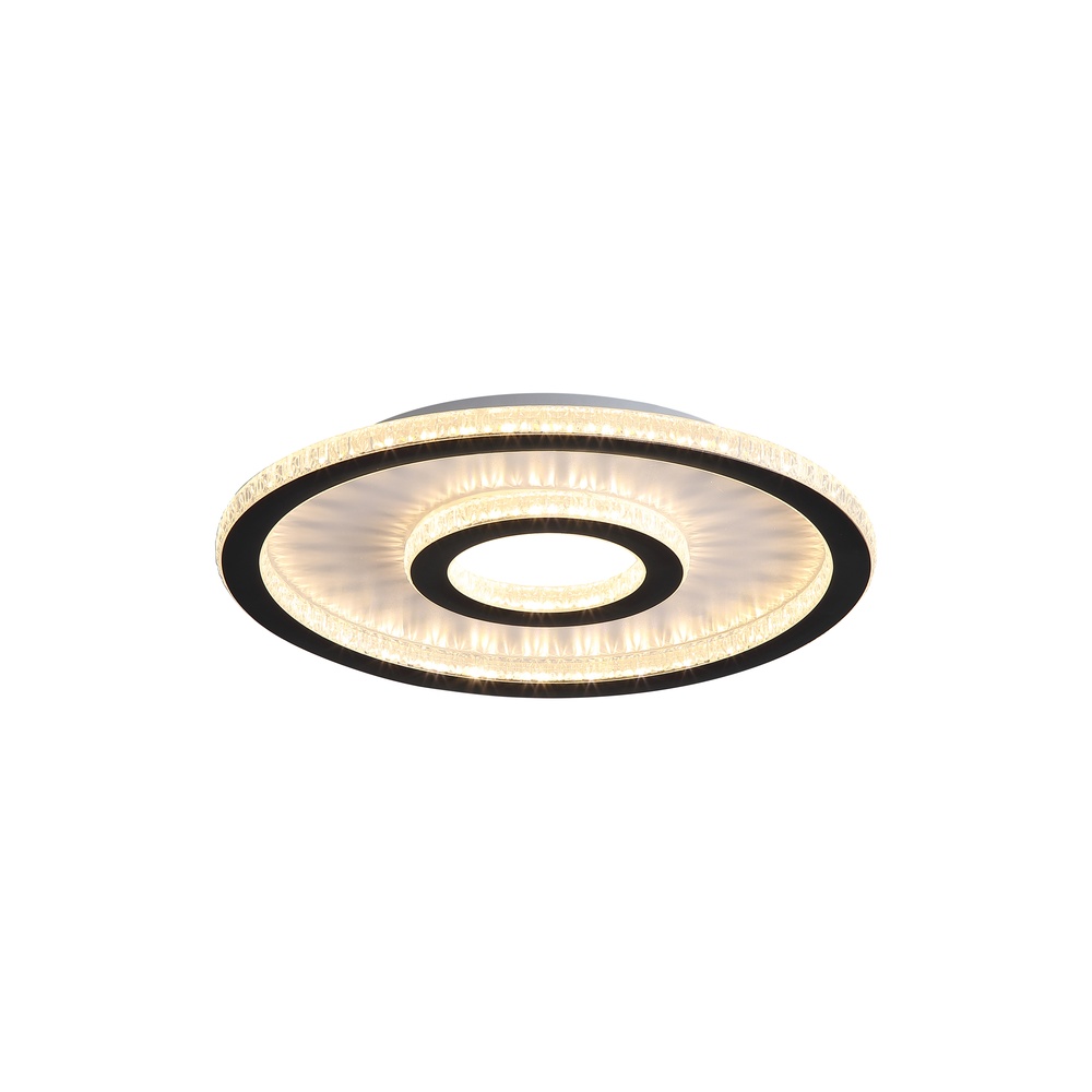 Searchlight PlafonniereRoundel zwart - 25688-35BK
