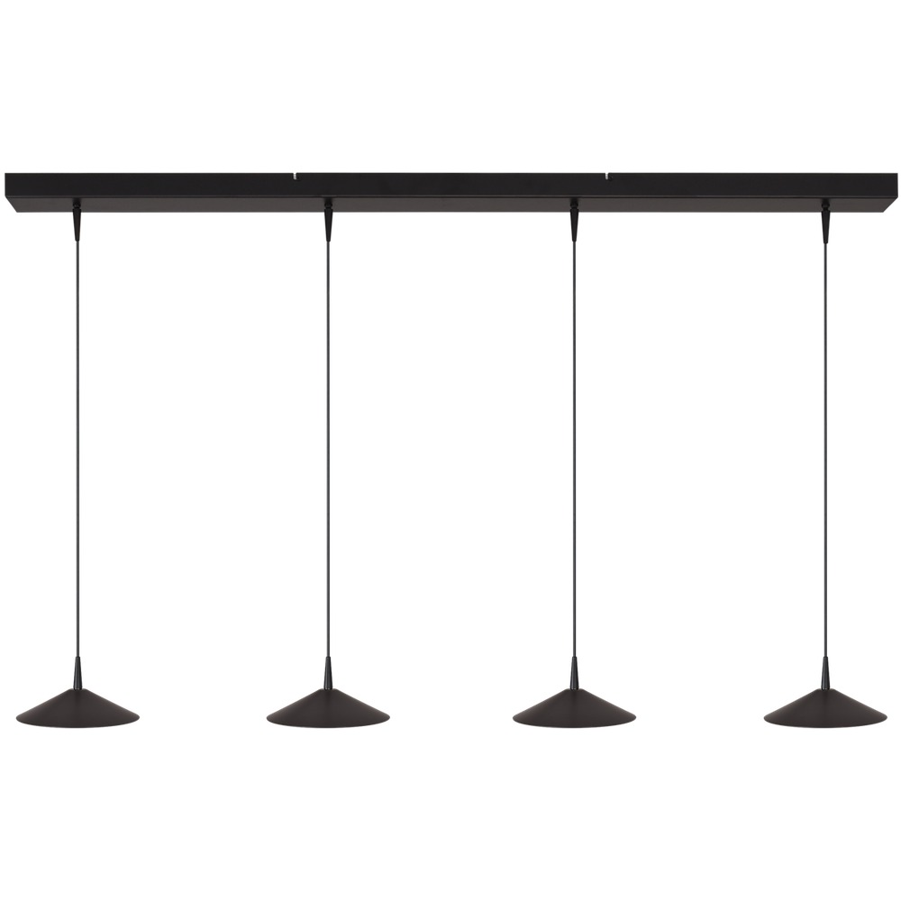 Masterlight 4-lichts hanglamp Ceppo zwart Ø 18cm - 2151-05-81-130-4-18