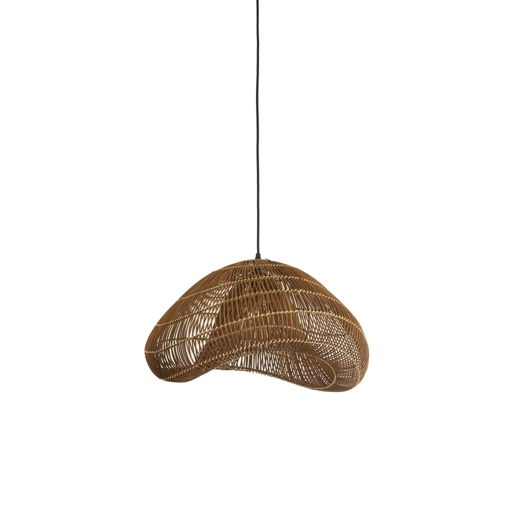 Light & Living Rotan hanglamp Janzur Ø 54cm - donkerbruin - 2986783