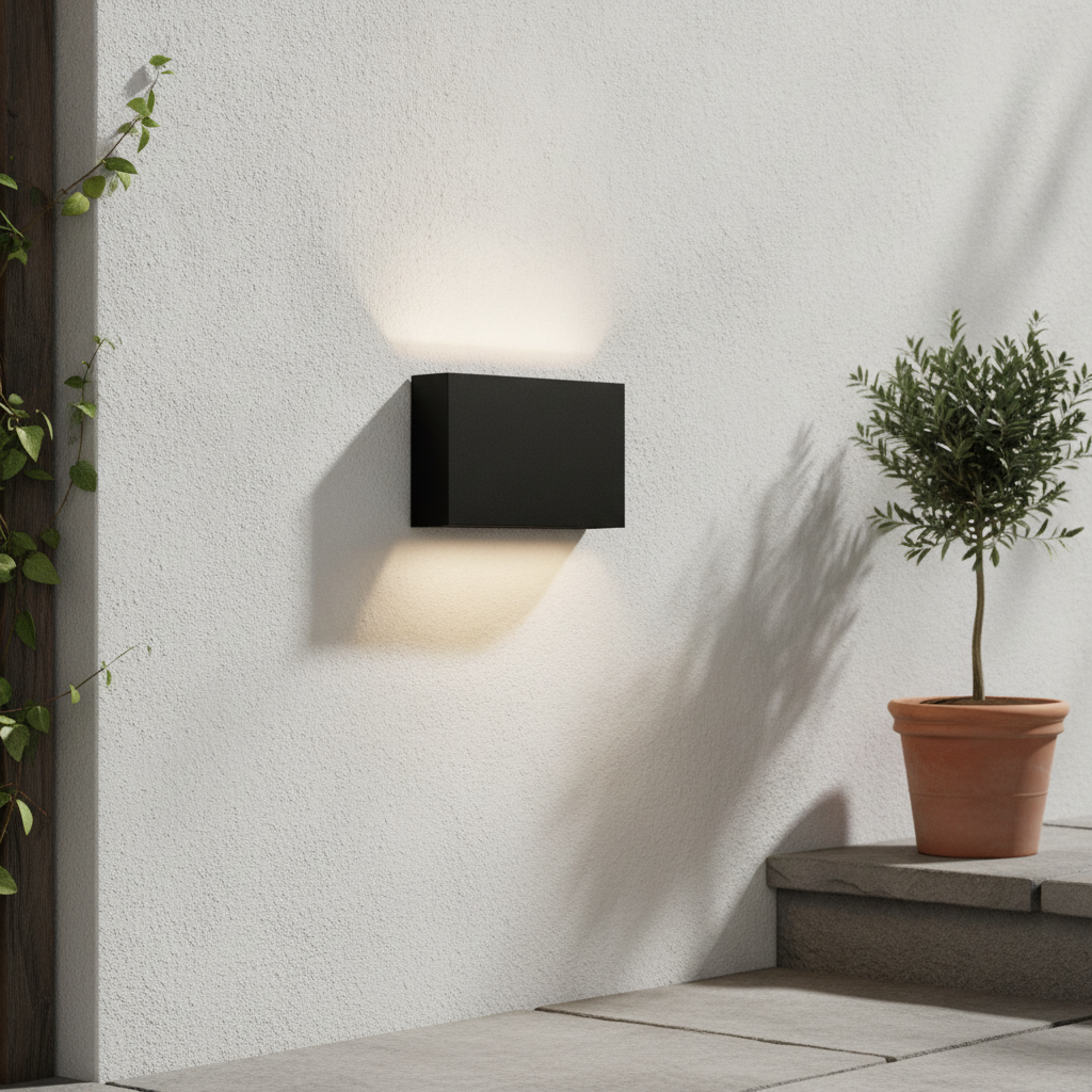 Lyora Strakke wandlampYoko up en down zwart - 9030827