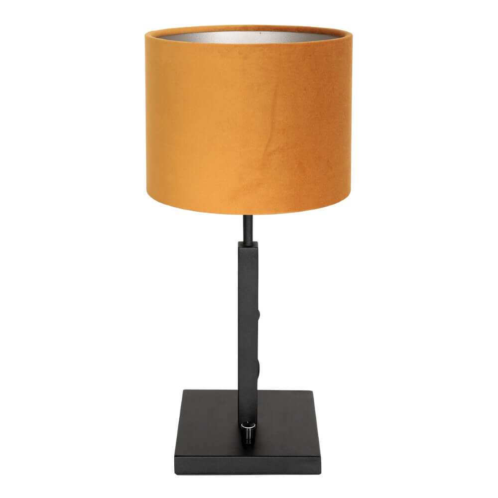 Steinhauer SchemerlampStanger zwart met goud velvet - 8164ZW