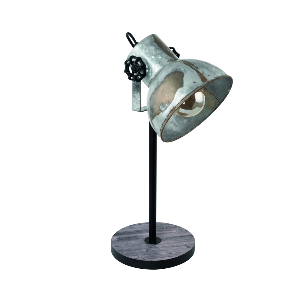 Eglo Industriele tafellamp Barnstaple zwart en bruin - 79368