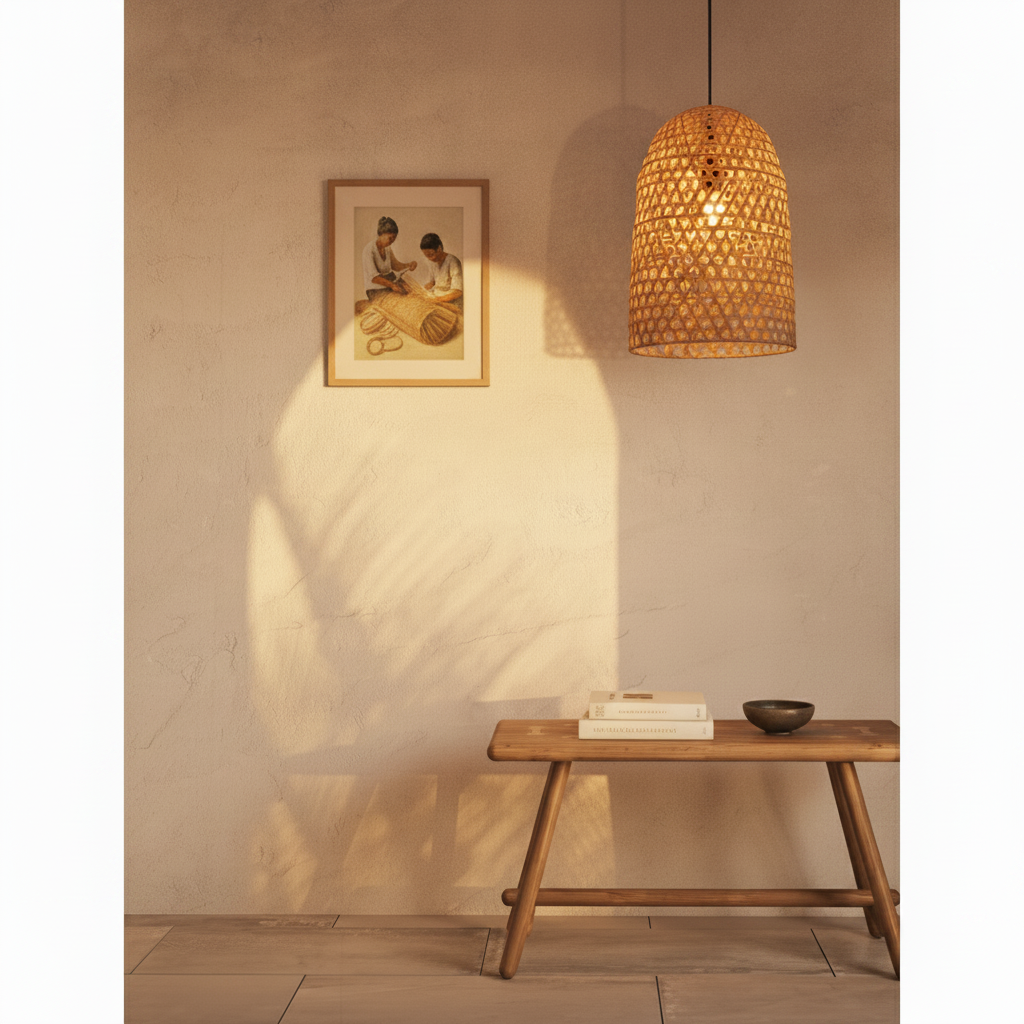 Lyora HanglampAurora rotan Ø 30cm - 110765