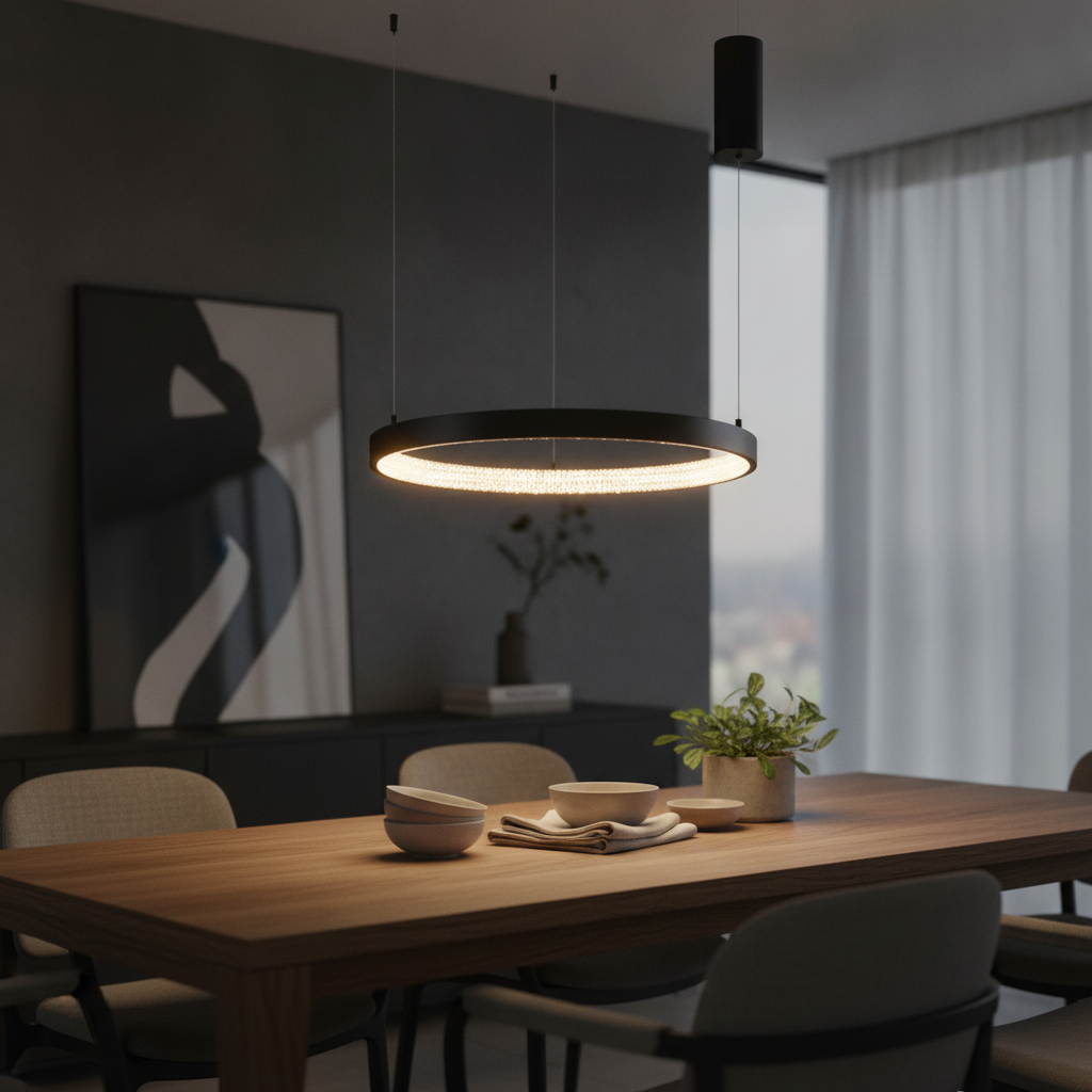 Lyora HanglampPreston zwart Ø 60cm - 110450