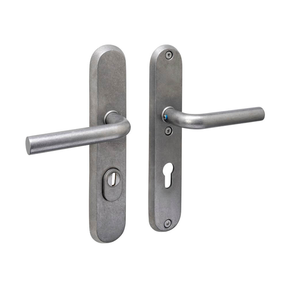 Intersteel Achterdeurbeslag ovaalAurano PC 72mm RVS getrommeld - 0034.378736