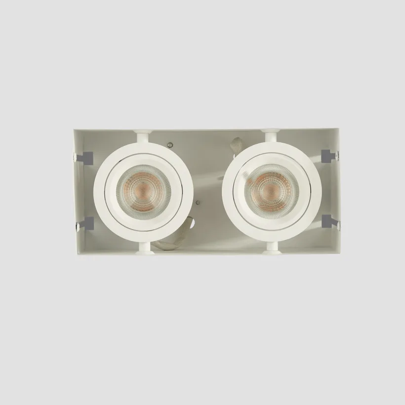 Trimless inbouwspot Sablons 2-lichts wit Lyora