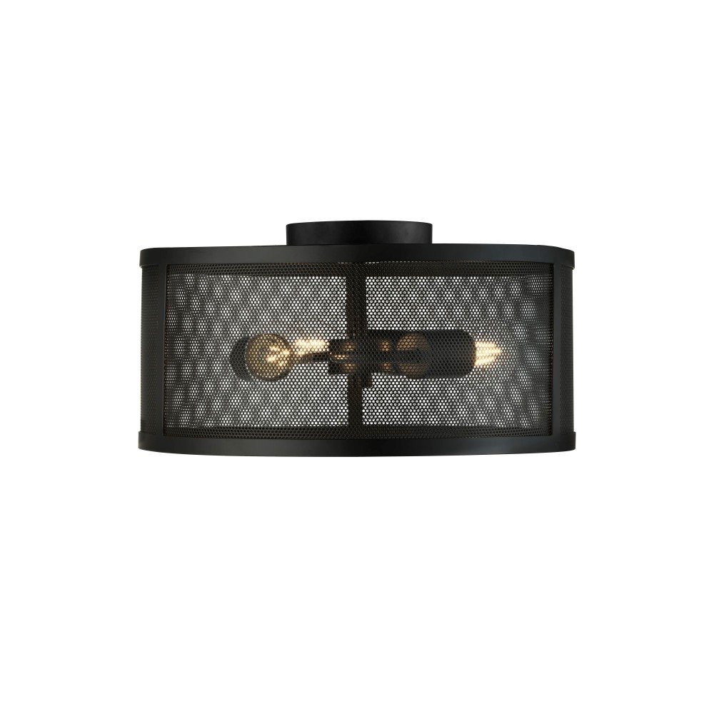 Searchlight Plafondlamp Fishnet Ø 45cm - 2843-3BK