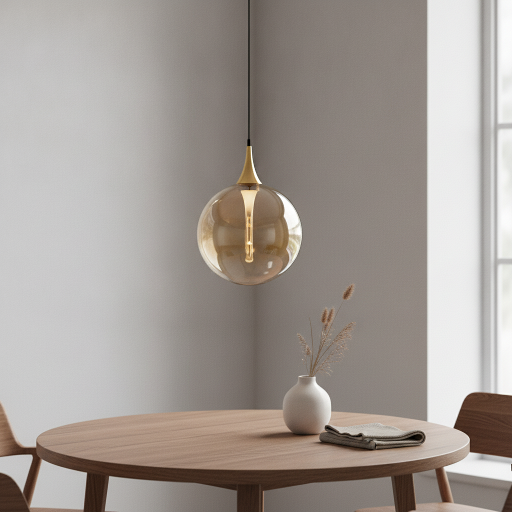 Lyora HanglampOrenda enkel amber glas - 9416958