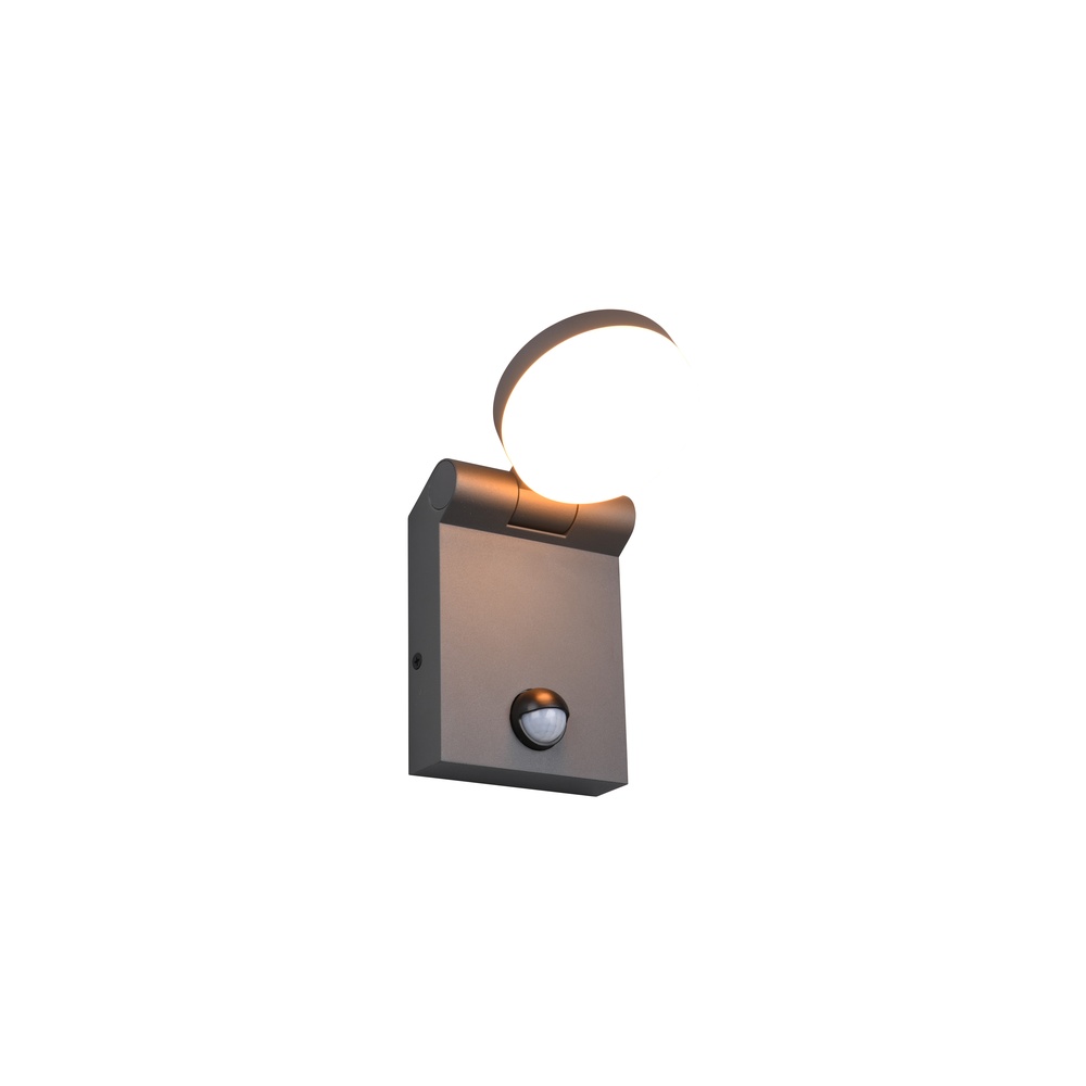 Trio Strakke wandlampAdour antraciet met sensor - 245569142